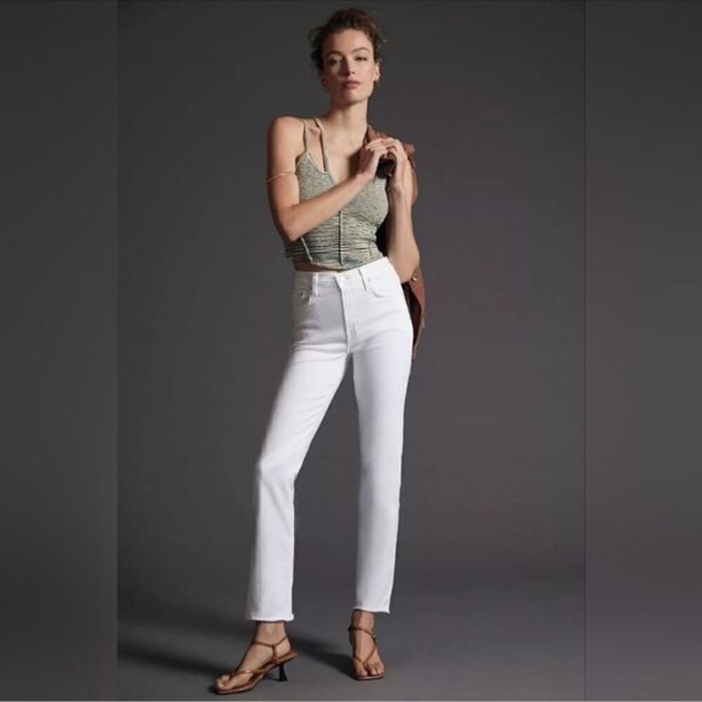 NWT EDWIN Women’s Bree High Rise Skinny Jeans Raw Hem ColorOptic White - Size 25